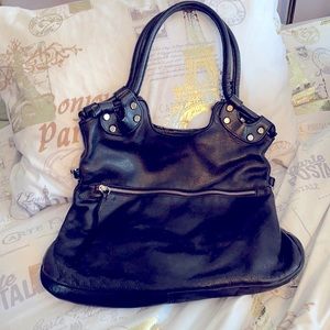 GG Boss large leather hobo bag